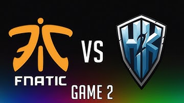 EU LCS | Fnatic vs H2K | Game 2 | Summer Split Playoffs 2016 | Quarterfinals