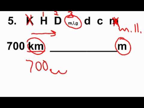 Metric conversion shortcut examples - YouTube