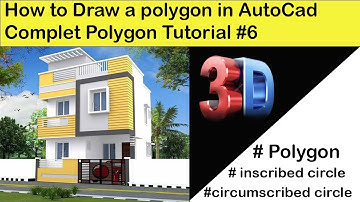 Polygon | how to draw a polygon in AutoCad | inscribed circle | circumscribed Polygon Tutorial #6