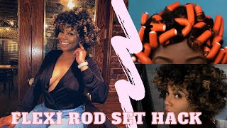 HOW TO: EASIEST FLEXI ROD SET HACK | NATURAL HAIR