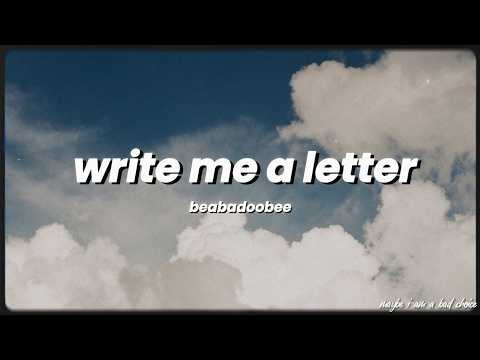 beabadoobee - Write Me A Letter (Lyrics)