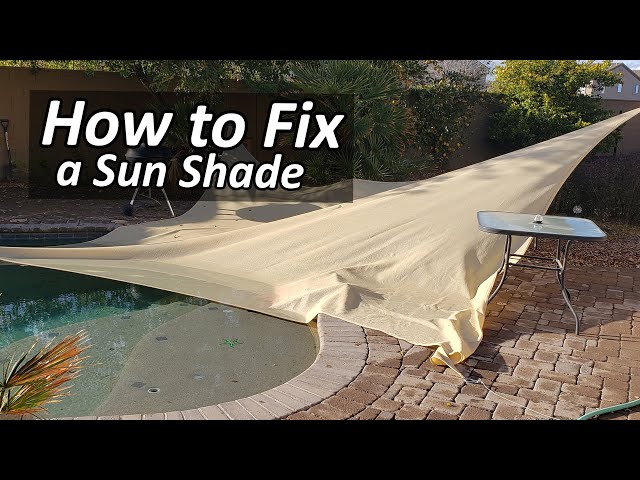 Sun Shade Sail - How to attach it to your stucco siding 
