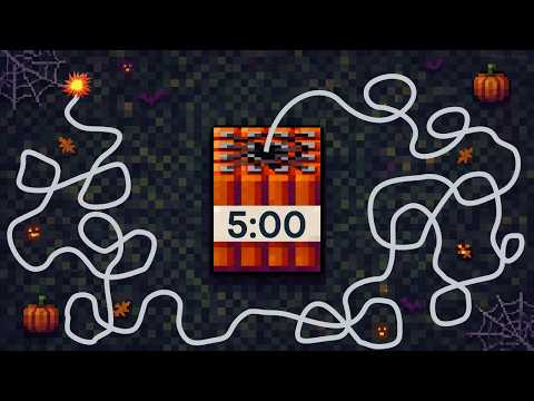 5 Minute Halloween Timer | TNT Minecraft Timer Bomb 💣🎃