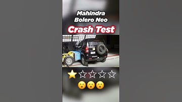 The Mahindra Bolero Neo underwent Global NCAP crash tests and received poor safety ratings.