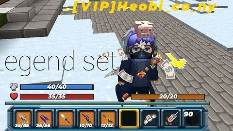 Test full đồ legend trong build and shoot ( Blockman Go)