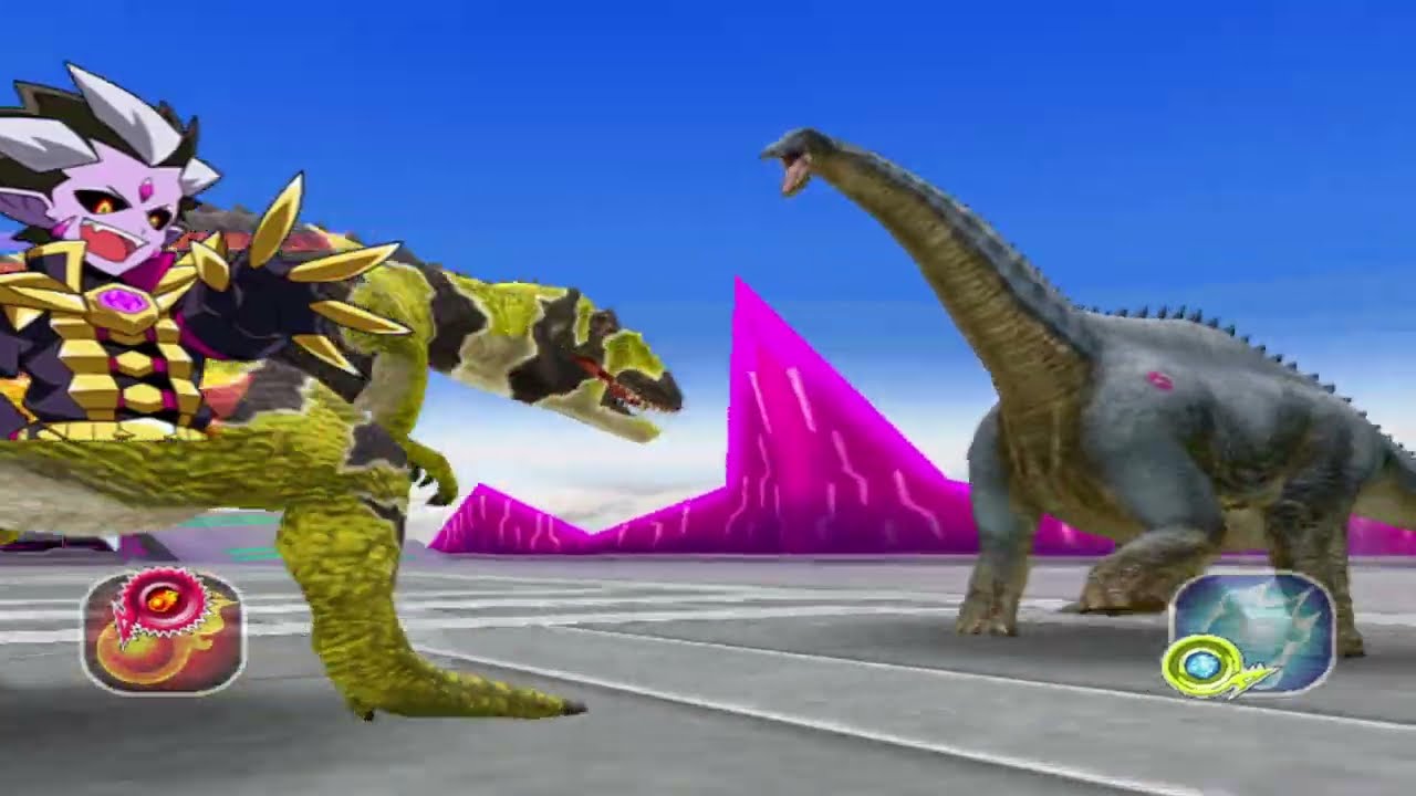 恐竜キング　激闘ザンジャーク第3期　ギガス・マキシムス・アルマトゥス 恐竜キング 】サウロファガナクス 激闘！ザンジャーク！！(FierceFight