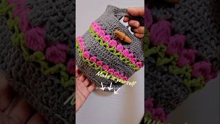 chic little tulip bag 🌷#crochet #shorts  #handmade #diy #crafts #easycrochet #crocheting #fyp #fun