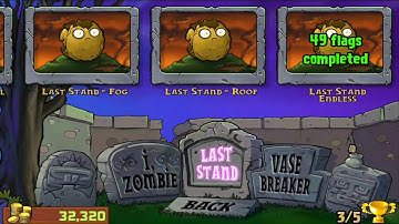Plants vs Zombies Last stand Endless 50 flags (Android)