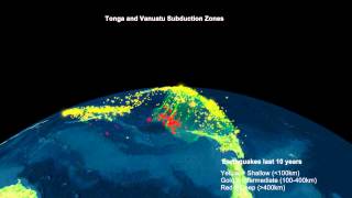 Tonga and Vanuatu subduction zones