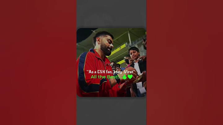 "CSK Fan's Heartfelt Wish to Virat 😍💛 | All the Best, King Kohli!  #ipl #csk  #viratkohli #shorts