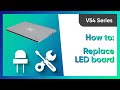 V54 Series: How to replace the LED daughter board