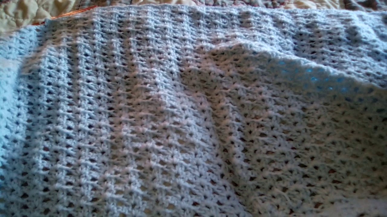 A Shell Stitch Baby Blanket ( Donated to Aim) YouTube