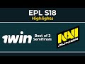1win vs navi junior  semifinals  epl season 18  dota 2 highlights 2024