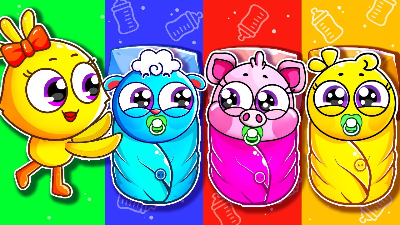 Learn Colors with Babies | Baby Care Song (Color Version) | Sharing is Caring by Lamba Lamby