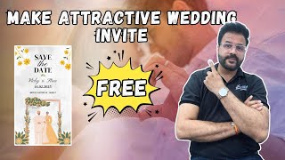 How To Make Attractive Wedding Invite | On Canva for free | Wedding Ideas screenshot 3