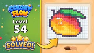 Colony Flow! - Level 54 Walkthrough 🧩 | Solution & Gameplay (ABI GAMES) 🐜