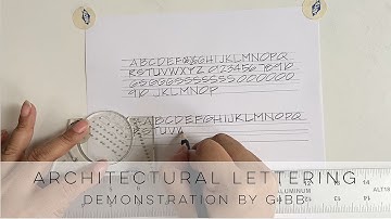 How to write in the architectural lettering style