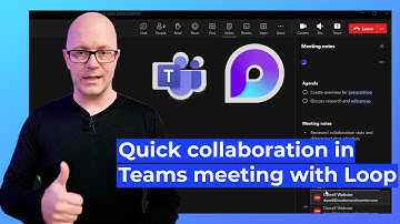 Quick collaboration in the flow with Loop Teams meeting