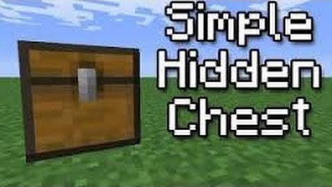 Minecraft - 3 Simple Hidden Chests (Tutorial)
