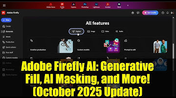 Adobe Firefly AI: Generative Fill, AI Masking, and More! (October 2025 Update)