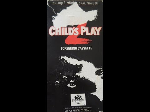 Opening to Child's Play 2 (1990) (1991) Screening Cassette Demo Tape