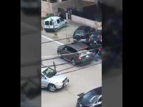 عملية خطف واطلاق عيارات نارية في وضح النهار -بيروت الضاحية الجنوبية # الحدت