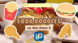 Food Doodle 🍟 🍗 🍔 Ibis Paint X 🖊️ 🎨 #art screenshot 3
