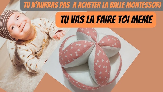 Balle de préhension bébé - inspiration méthode Montessori - Tuto couture  ValMa Créas 