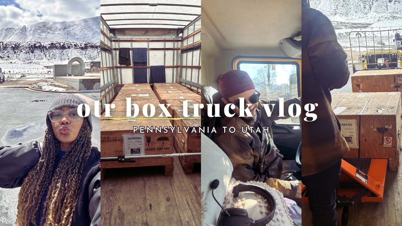 1st Across Country OTR Box Truck Vlog | PA to UT 🚚 | Crazy Weather ❄️