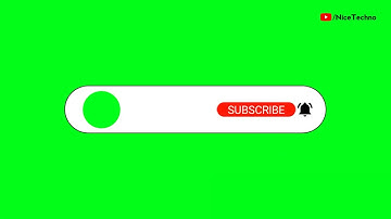 (No Copyright) Subscribe Button Intro | Green Screen | Nice Techno