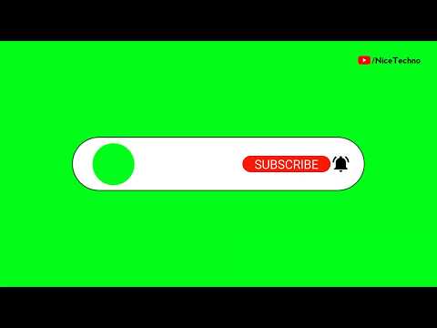 No Copyright Subscribe Button Intro Green Screen Nice Techno Nice Techno