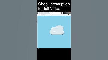 How to make a Cloud  with CSS #HTML #CSS #Shorts