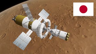 Japanese Crewed Mission to Mars | KSP RSS/RO | JAXA+ "Kagutsuchi" (2033) screenshot 4