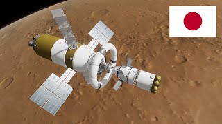 Japanese Crewed Mission to Mars (2033) | KSP RSS/RO | JAXA+ "Kagutsuchi" screenshot 4