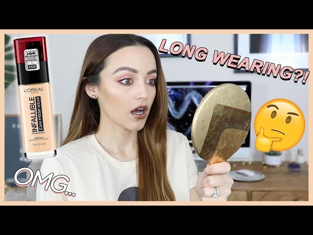 LOREAL INFALLIBLE FRESH WEAR FOUNDATION WEAR TEST