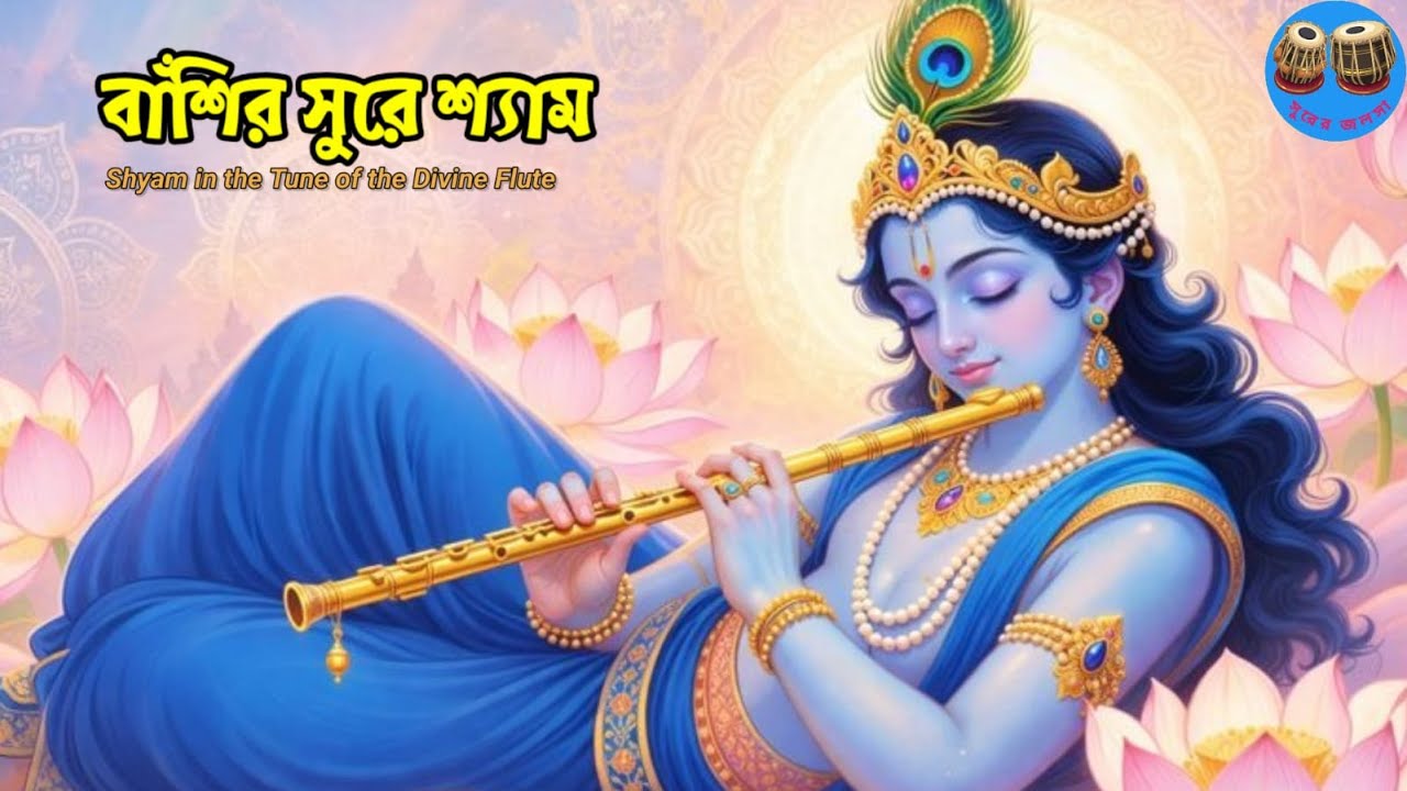 বাঁশির সুরে শ্যাম 🦚 | Shyam in the Tune of the Divine Flute | Krishna Bhakti Song | Surer Jalsa
