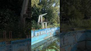 Abandoned swimming pool Germany short shorts abandoned urbex lostplace creepy urban decay