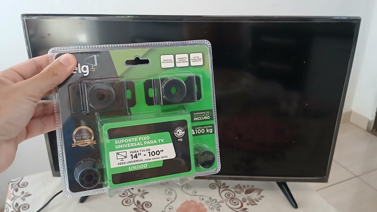 COMO INSTALAR SUPORTE FIXO UNIVERSAL PARA TV 14 A 100