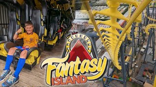 Theo Did The Worlds TALLEST Suspended Looping Coaster at FANTASY ISLAND!