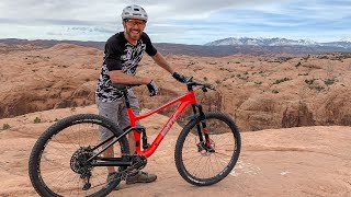 Brand new XC bike on a CLASSIC trail | Mountain Biking Slickrock in Moab