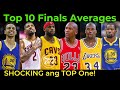 Lebron, Durant at Jordan at ang Top 10 Players na May PINAKAMATAAS na Average sa NBA Finals.