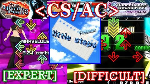 【DDR CS/AC】 little steps [EXP/DIF] 譜面比較 Comparison