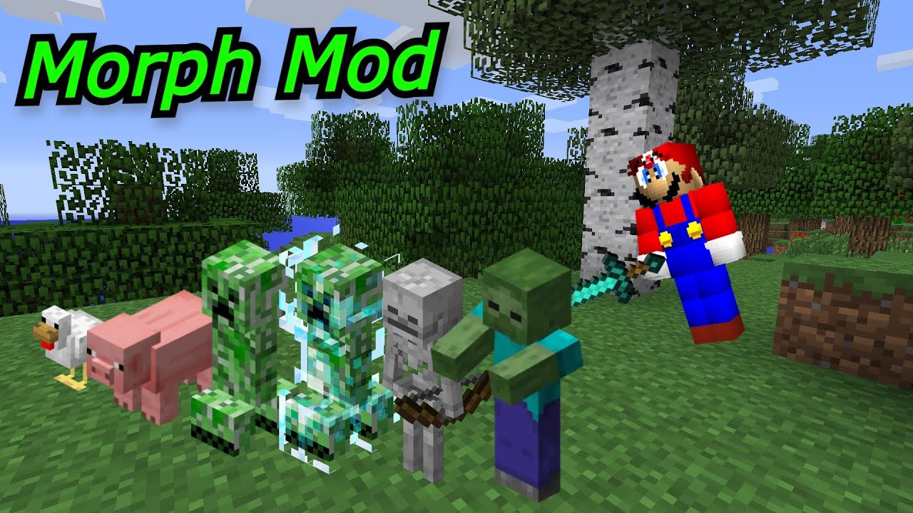 Minecraft Mod Showcase: Morph Mod Trailer - 1.7.10 - YouTube