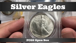 Silver Eagles - Going For High Grades, A Fools Errand - Pcgs Open Box