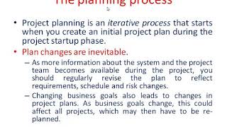 Lecture on plan driven development