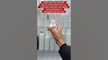 120ML MILKY PP RANDOM BOTTLE WITH WHITE FLIP CAP AVAILABLE #COSMETICS #TUBES #FACEWASHTUBE #PACK