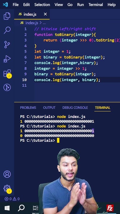 Bitwise left and right shift operators in JavaScript #javascript # ...