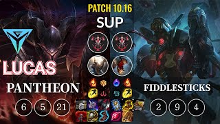 IGY Lucas Pantheon vs Fiddlesticks Sup - KR Patch 10.16