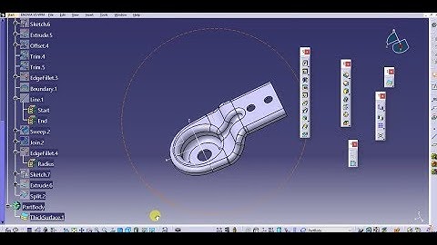 CATIA V5 : Assignment No 1 | Surface part (Generative shape design)