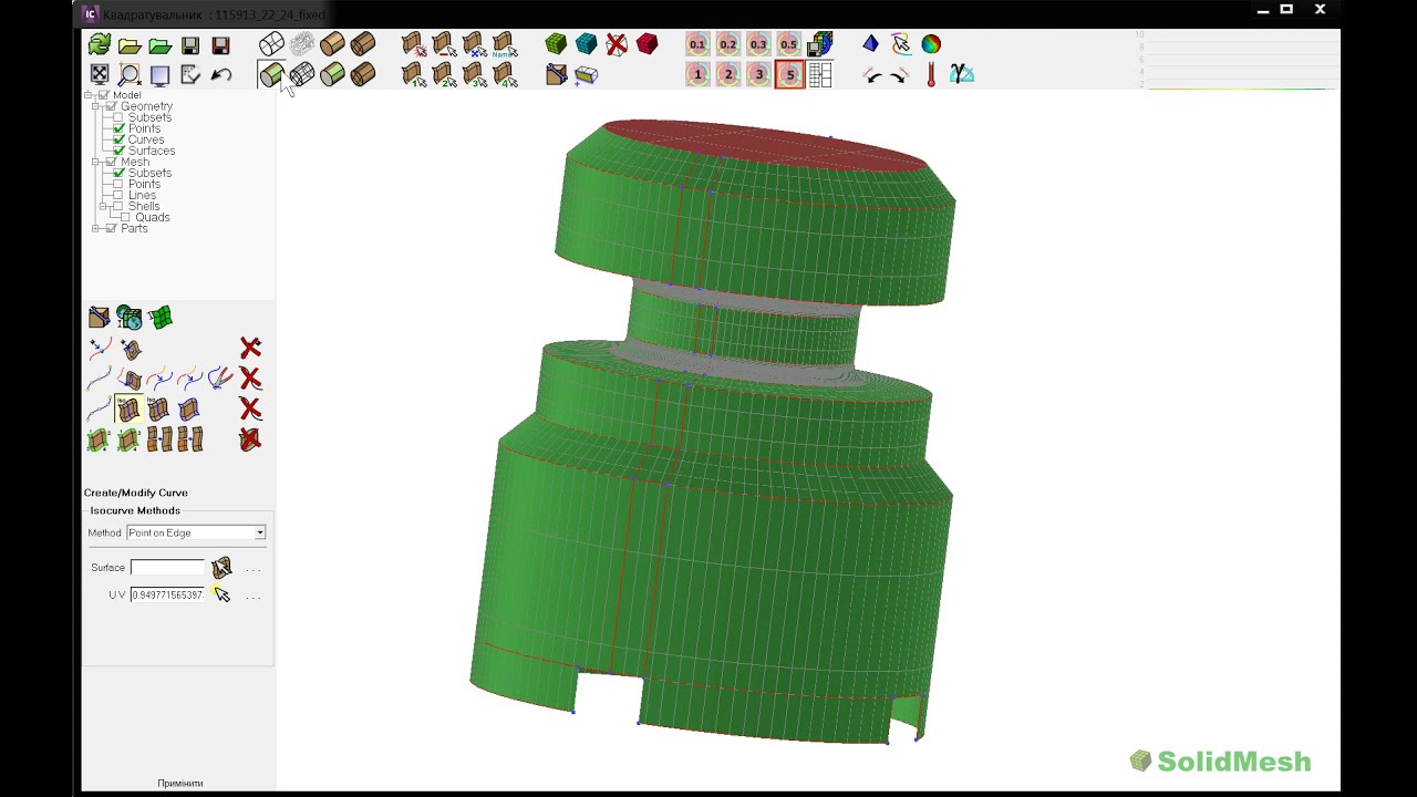 SolidMesh - Quad Meshing simple CAD model